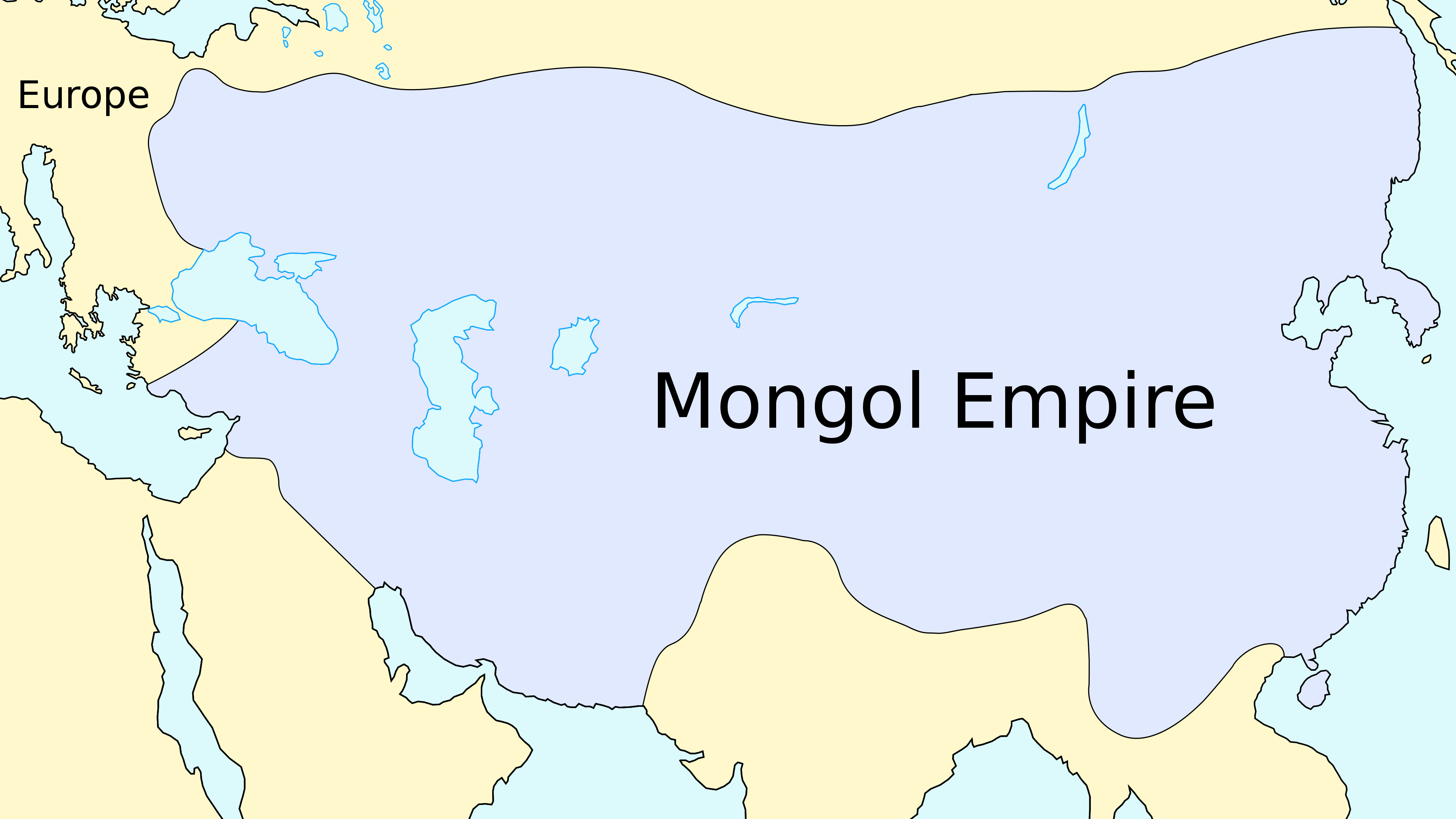 mongolian empire map