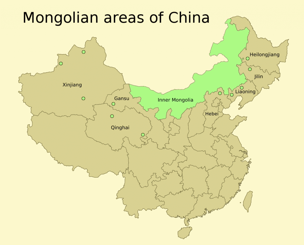 Mongolian areas of China